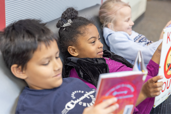 Students reading