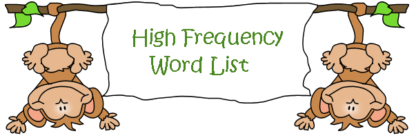 High Frequency Word List