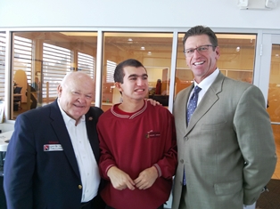 Mayor Pradel and Dan Wolf 