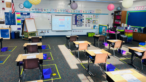 Photo of empty kindergarten classroom