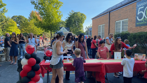 Volunteers at the Ellsworth Ice Cream Social